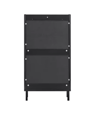 Schoenenkast met 2 Klapdeuren – Smal Schoenenrek met Opbergplateau, 50×90×19 cm