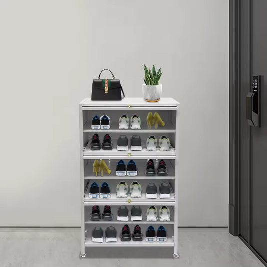 Schoenenkast met 6 Niveaus en Deuren – Ruimtebesparend en Stijlvol