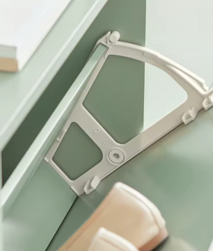 Smal Schoenenrek met 4 Kleppen – 8-Planks Schoenenkast van MDF en Metaal, Groen