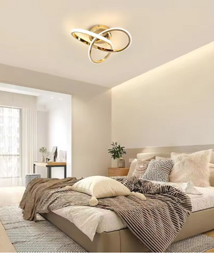 Moderne LED Plafondlamp – Gebogen Design voor Slaapkamer, Woonkamer & Keuken
