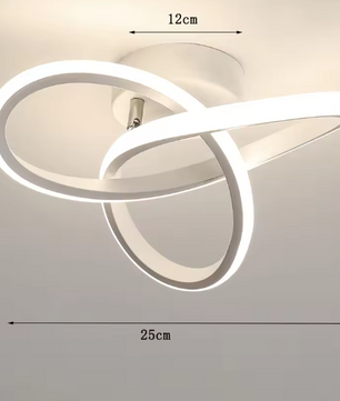 Moderne LED Plafondlamp – Gebogen Design voor Slaapkamer, Woonkamer & Keuken