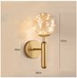 Moderne Glazen Sterren Wandlamp – Decoratieve LED Verlichting voor Slaapkamer & Woonkamer