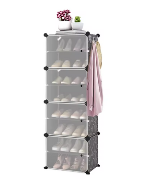 Schoenenrek voor 16 Paar – 8-Laags Stofdichte Schoenenkast