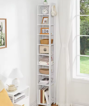 11-Laags Verticaal Schoenenrek – Smalle Houten Schoenenorganizer voor Kleine Ruimtes