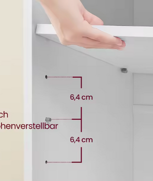 Schoenenbank met 6 Vakken – Opbergbank met Verstelbare Planken en Kussen