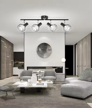 LED Spotlightset 4-Vlam – Draaibare Plafond- & Wandlamp, E14