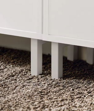 Smal 3-Flaps Schoenenrek – Witte Schoenenkast met 6 Vakken