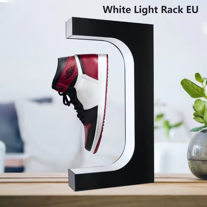 Magnetisch Zwevend Sneaker Display – 360° Rotatie en RGB Verlichting