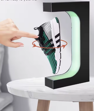 Magnetisch Zwevend Sneaker Display – 360° Rotatie en RGB Verlichting