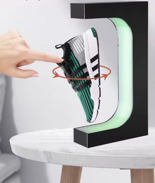 Magnetisch Zwevend Sneaker Display – 360° Rotatie en RGB Verlichting