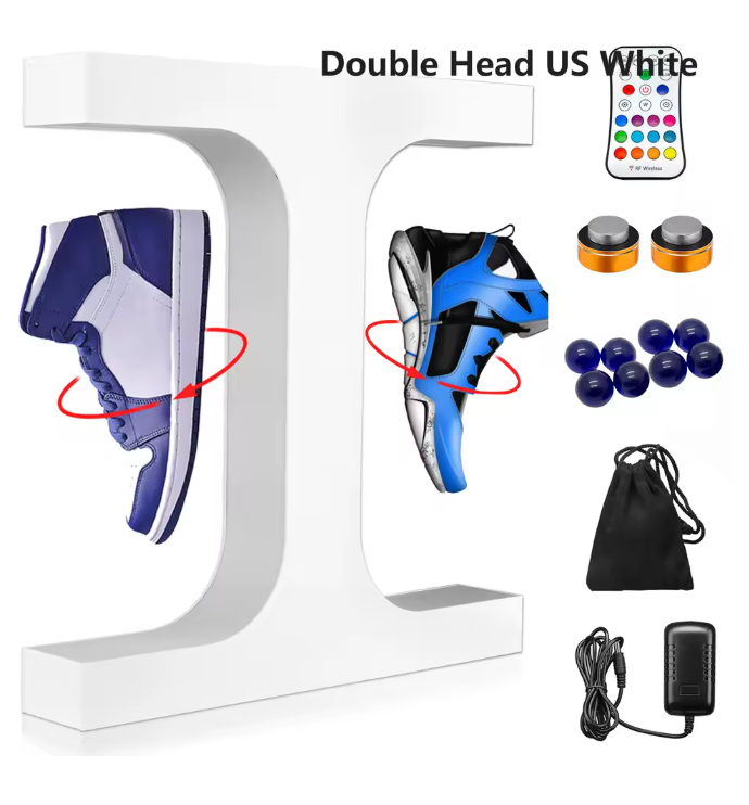 Magnetisch Zwevend Sneaker Display – 360° Rotatie en RGB Verlichting