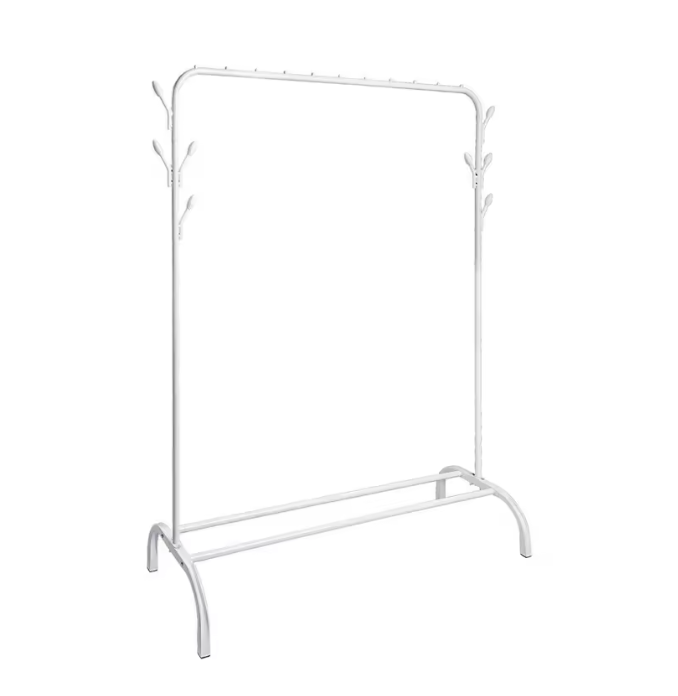 Kledingrek met Schoenenrek – Vrijstaand Rek met Plank en Tasopbergvakken