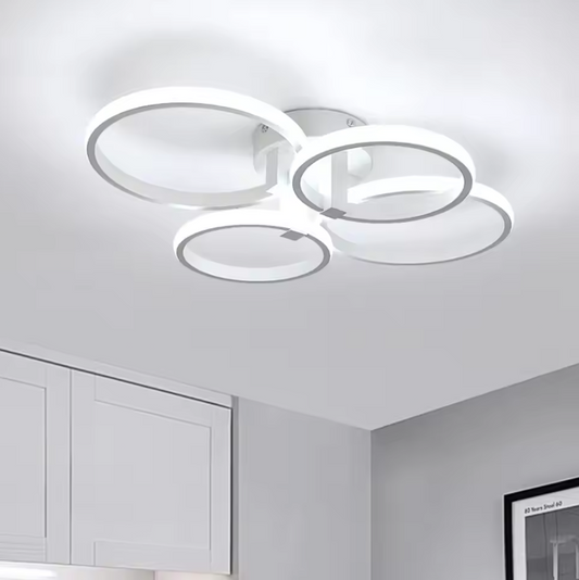 Moderne LED Plafondlamp – 48W Ronde Lamp met Acryl & Metaal, 6500K Koelwit