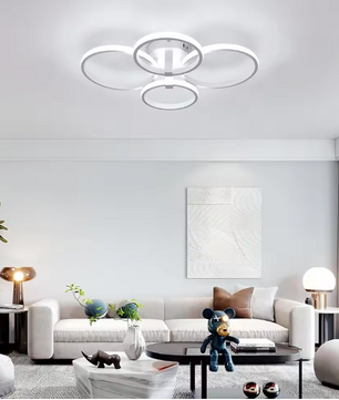 Moderne LED Plafondlamp – 48W Ronde Lamp met Acryl & Metaal, 6500K Koelwit