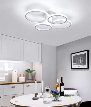 Moderne LED Plafondlamp – 48W Ronde Lamp met Acryl & Metaal, 6500K Koelwit