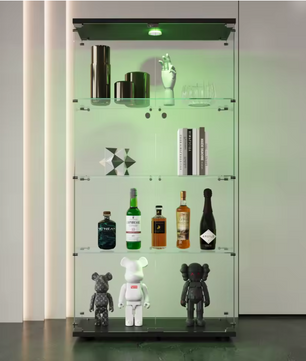 Glazen Vitrinekast met LED-verlichting – 4-Laags Displaykast