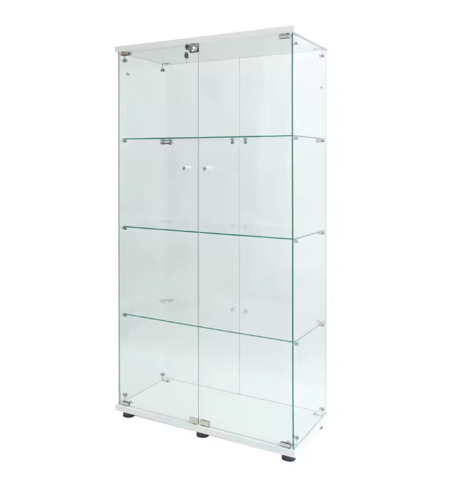 Glazen Vitrinekast met LED-verlichting – 4-Laags Displaykast