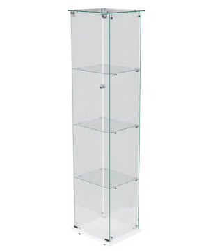 Vierlaags Glazen Vitrinekast met LED – Moderne Displaykast