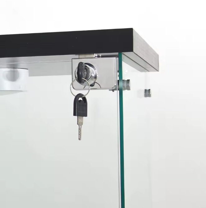 Moderne Glazen Vitrinekast – 4-Laags Kast met Deur