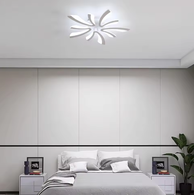 Moderne LED Plafondlamp – 50W V-Vormige 5-Kops Verlichting
