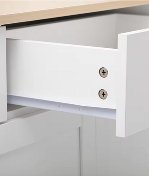 Dressoir met 4 Deuren en 3 Lades – Wit Houtnerf, 160×37×75 cm