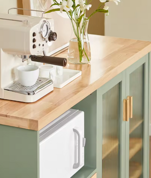 Buffetdressoir met Glazen Deuren – Keukenkast en Halkast voor Opbergen