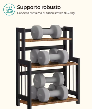 Kruidenrek met 3 Niveaus – Bamboe Keukenplank en Opbergrek voor Werkblad