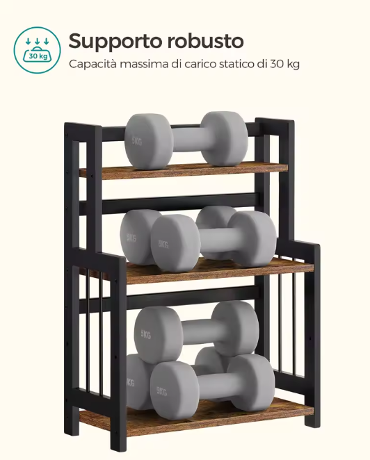 Kruidenrek met 3 Niveaus – Bamboe Keukenplank en Opbergrek voor Werkblad