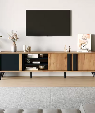 Bruin Lowboard TV-Meubel – 180 cm voor TV’s tot 80 inch