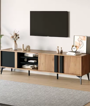 Bruin Lowboard TV-Meubel – 180 cm voor TV’s tot 80 inch