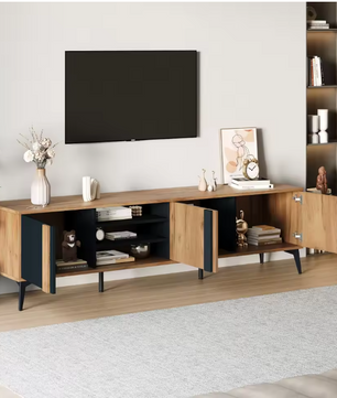 Bruin Lowboard TV-Meubel – 180 cm voor TV’s tot 80 inch