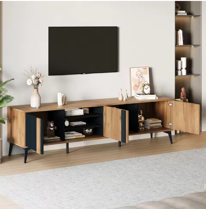 Bruin Lowboard TV-Meubel – 180 cm voor TV’s tot 80 inch