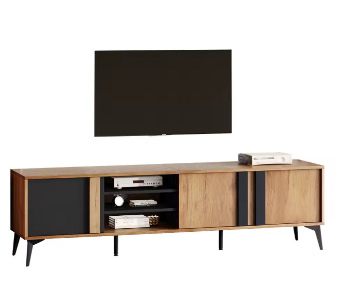 Bruin Lowboard TV-Meubel – 180 cm voor TV’s tot 80 inch