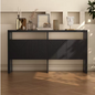 Dressoir met 4 Deuren en 2 Open Vakken – Modern Opbergmeubel 140×35×75 cm