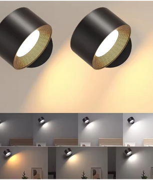 Magnetische LED Wandlamp – Oplaadbaar met USB & 3 Lichtkleuren