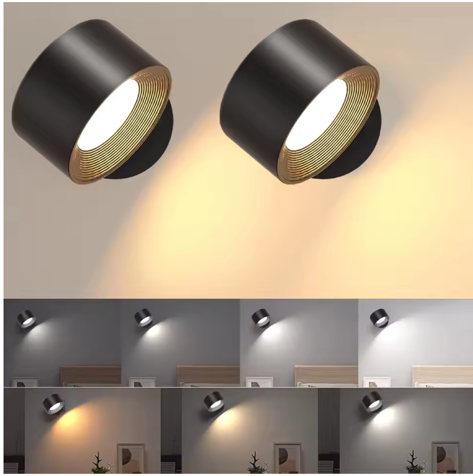 Magnetische LED Wandlamp – Oplaadbaar met USB & 3 Lichtkleuren