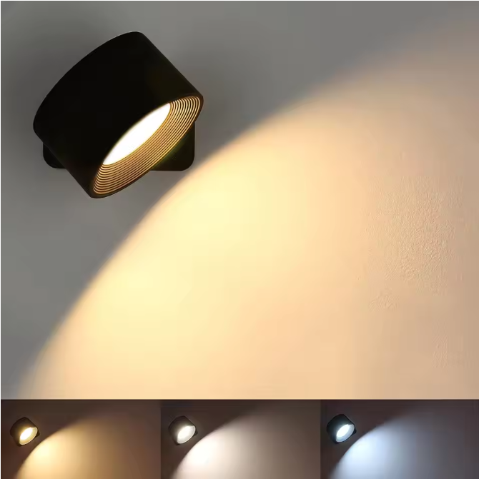 Magnetische LED Wandlamp – Oplaadbaar met USB & 3 Lichtkleuren