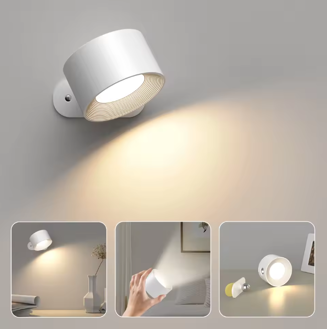 Magnetische LED Wandlamp – Oplaadbaar met USB & 3 Lichtkleuren