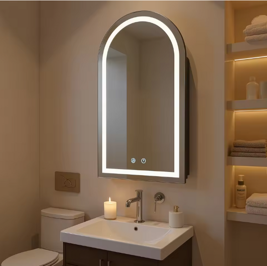 LED Badkamer Spiegelkast – Anti-condens, 3 Lagen en Verstelbare Planken