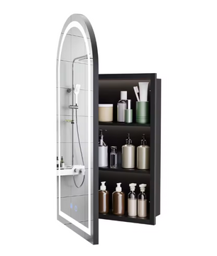 LED Badkamer Spiegelkast – Anti-condens, 3 Lagen en Verstelbare Planken