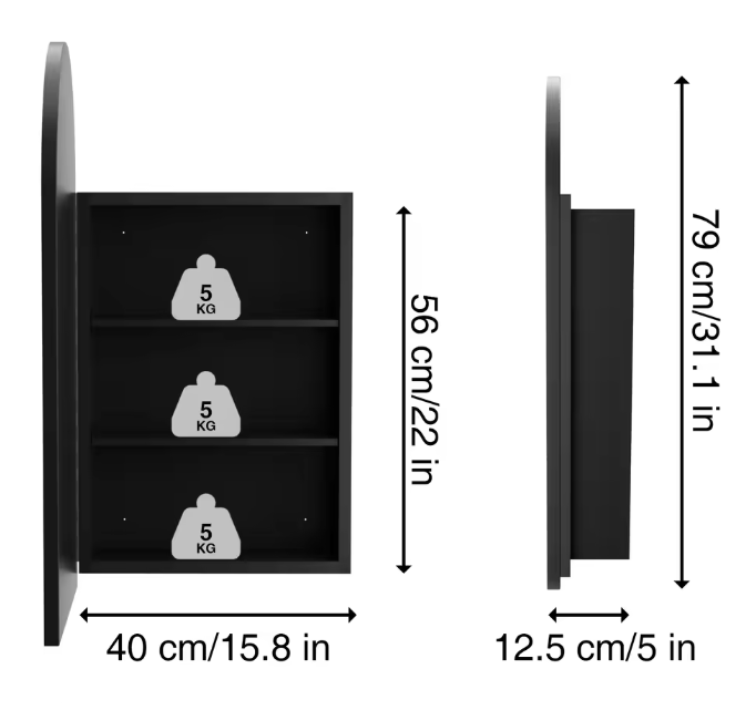 LED Badkamer Spiegelkast – Anti-condens, 3 Lagen en Verstelbare Planken