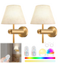 Draadloze RGB LED Wandlamp – Oplaadbaar & Dimbaar met Afstandsbediening