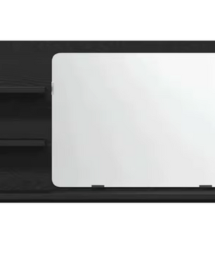 Badkamerspiegelkast Zwart Eiken – Wandkast met Opbergruimte en Vaste Planken