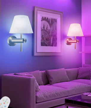 Draadloze RGB LED Wandlamp – Oplaadbaar & Dimbaar met Afstandsbediening