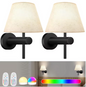 Draadloze RGB LED Wandlamp – Oplaadbaar & Dimbaar met Afstandsbediening