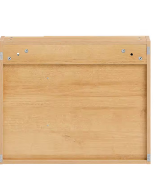 Badkamer Spiegelkast met Open Vakken – Hangende Wandkast met Verstelbare Planken