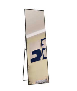 Volledige Lengte Spiegel 140×40 cm – Aluminium Frame en Metalen Standaard