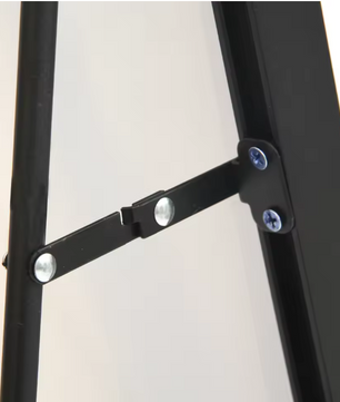 Make-up Vloerspiegel 165×60 cm – Zwart Aluminium Frame en Gehard Glas