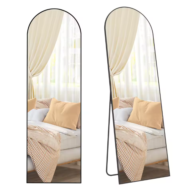 Volledige Lengte Spiegel 120×60 cm – Diamantdesign en RGB LED-Verlichting