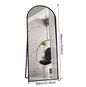 Gebogen Volledige Lengte Spiegel – Goudkleurig Aluminium Frame en Staand/Wandmodel